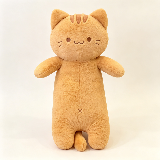 Giant Orange Cat Plush Pillow