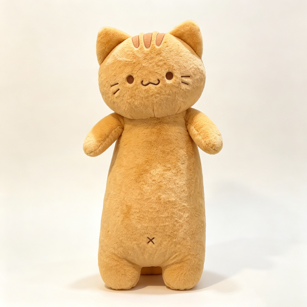 Giant Orange Cat Plush Pillow