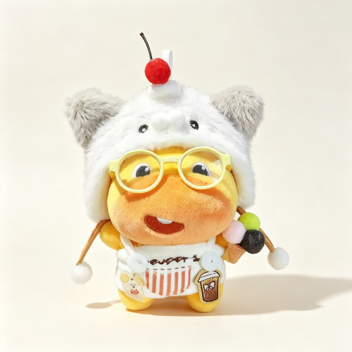Cute Duck Plush Keychain Doll