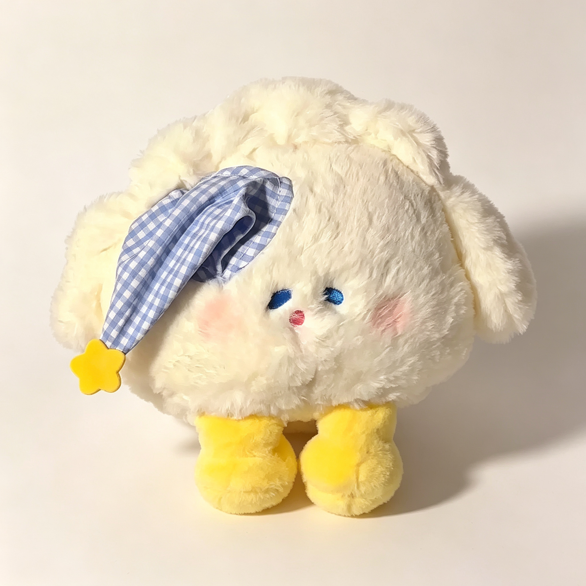 Sleepy Fluffy Dog Plush Toy
