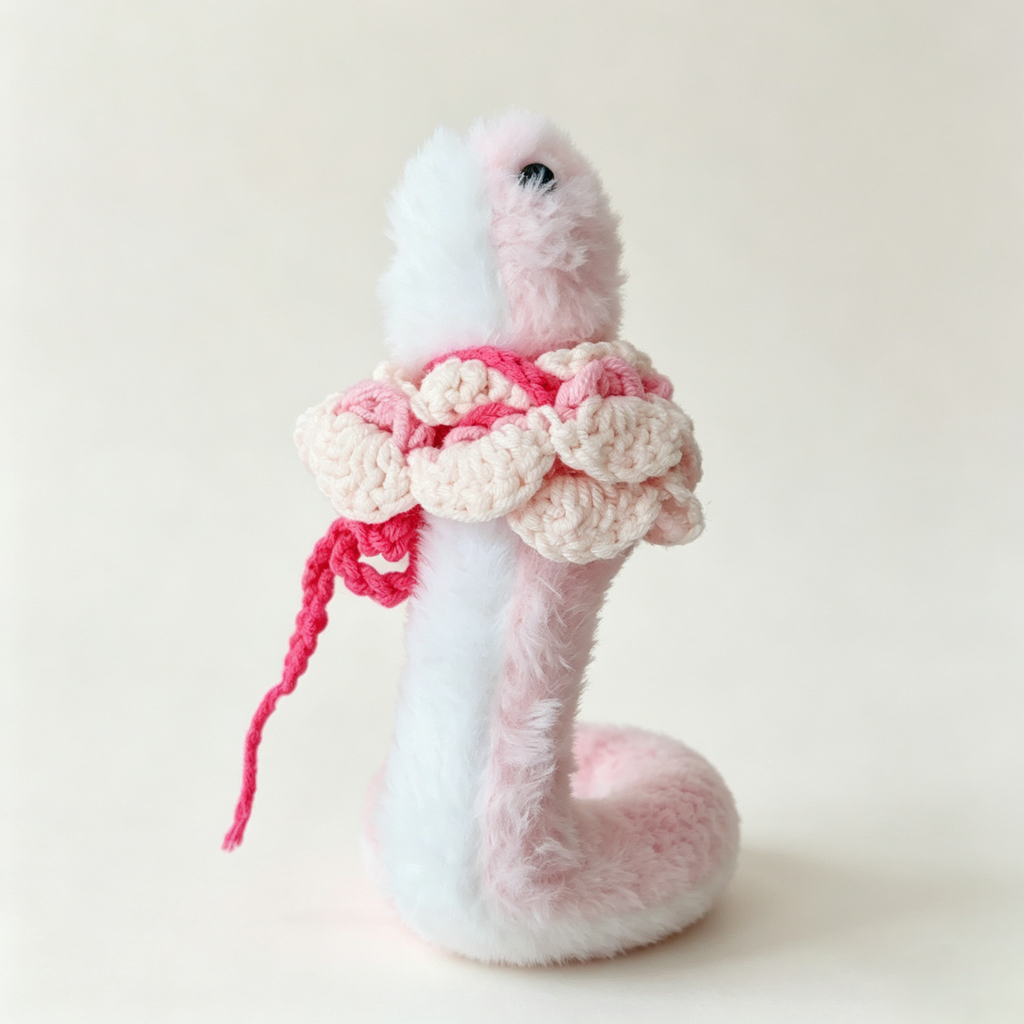 Flexible Pink Snake Plush Toy